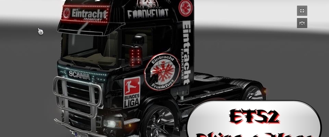 Trucks Eintracht Frankfurt Scania Skin Eurotruck Simulator mod
