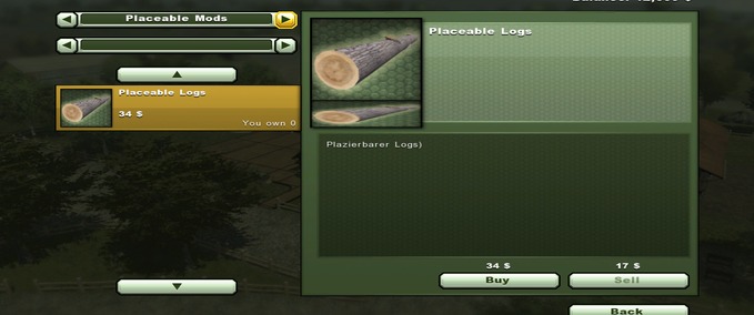 Placeable LOGS Mod Image