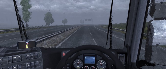 Sound Realistic Interior Rain Sound Eurotruck Simulator mod