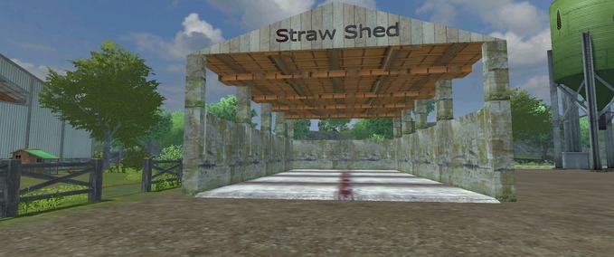 Platzierbare Objekte Placeable Straw Shed Landwirtschafts Simulator mod