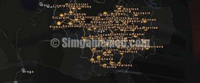 Maps ETS2 Map Eurotruck Simulator mod