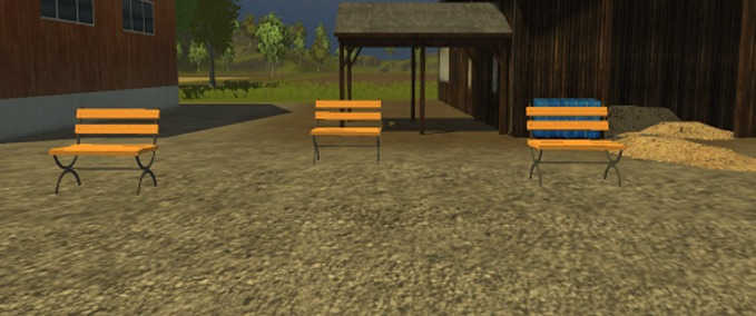 Platzierbare Objekte Placeable Park Bench Landwirtschafts Simulator mod