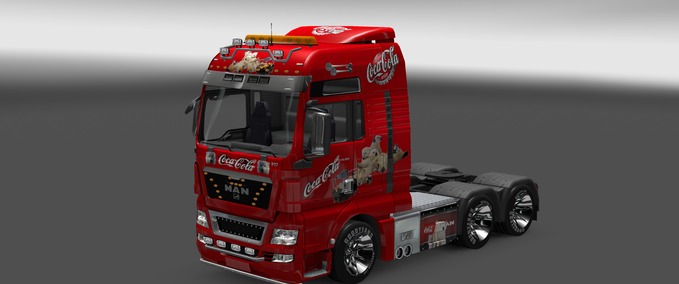 Skins MAN  Coca Cola  Eurotruck Simulator mod
