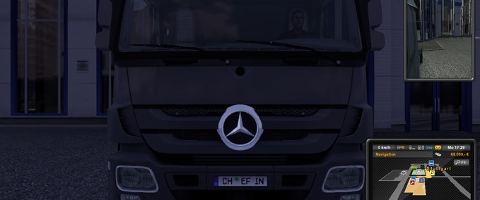 Mercedes Nummerschield  Eurotruck Simulator mod