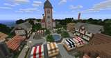 Medieval village with church port 2 ships Mod Thumbnail