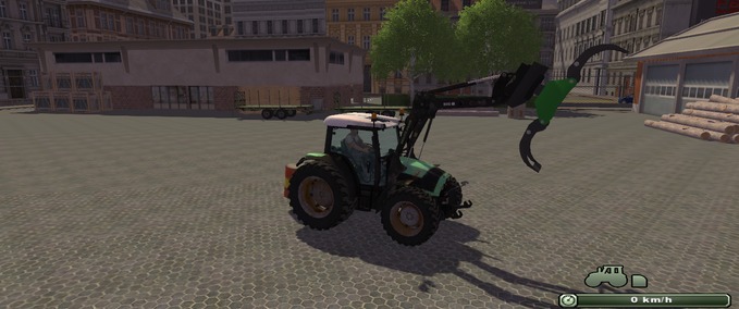 Frontlader Holzzange Landwirtschafts Simulator mod
