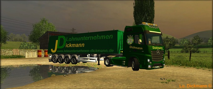 Auflieger Lohnunternehmen Dickmann Auflieger Landwirtschafts Simulator mod