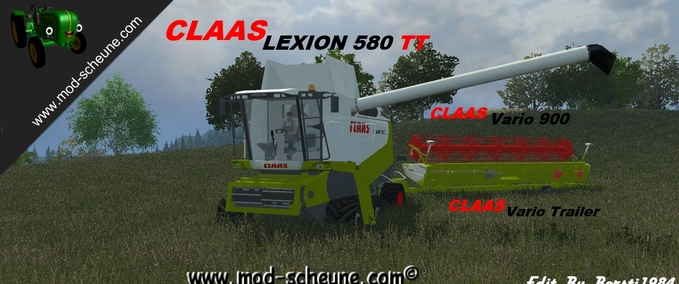 Lexion CLAAS Lexion580 TT Pack Landwirtschafts Simulator mod