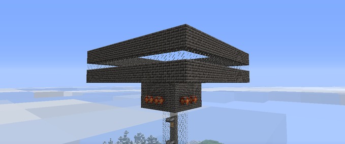 Maps haus im himmel mit aufzug Minecraft mod