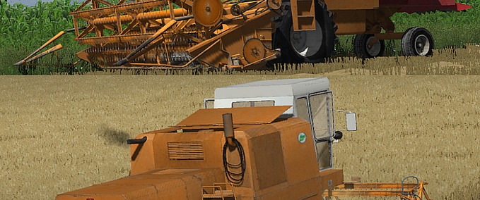 Ostalgie Bizon ZO56 Orange Version Landwirtschafts Simulator mod