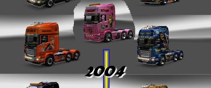 Skins Pauke 2004  Skin Scania Eurotruck Simulator mod