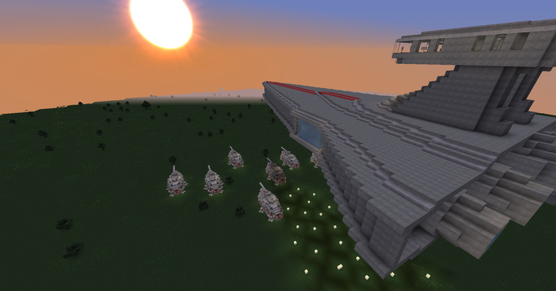 Minecraft Xxl Star Destroyers And At Te Walker V 1 6 1 6 2 Maps Mod Fur Minecraft
