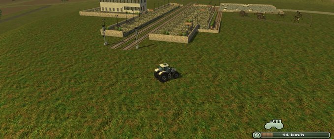 Gebäude Bahnhof mit Spielplatz Landwirtschafts Simulator mod