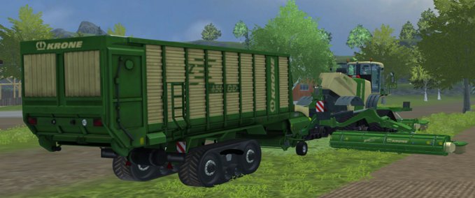 Ladewagen KRONE ZX450GD TERRATRAC Landwirtschafts Simulator mod
