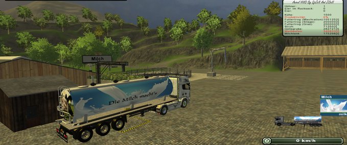 Auflieger Milchtransporter mit Dolly Landwirtschafts Simulator mod