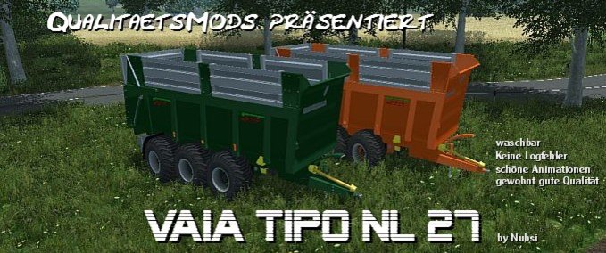 Tridem Vaia Tipo NL27 Landwirtschafts Simulator mod