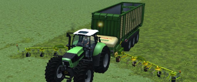 Ladewagen KRONE ZX 550GD RAKE Landwirtschafts Simulator mod