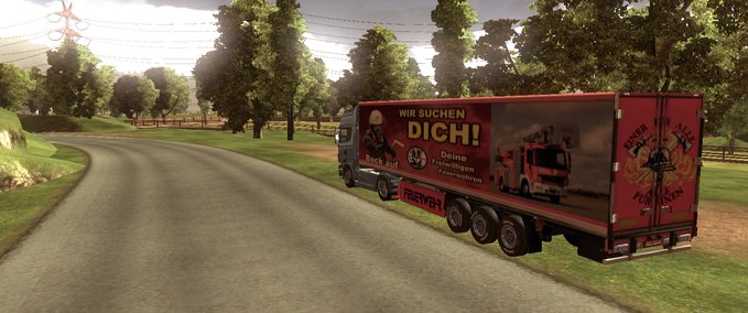 Trailer Feuerwehr trailer Eurotruck Simulator mod