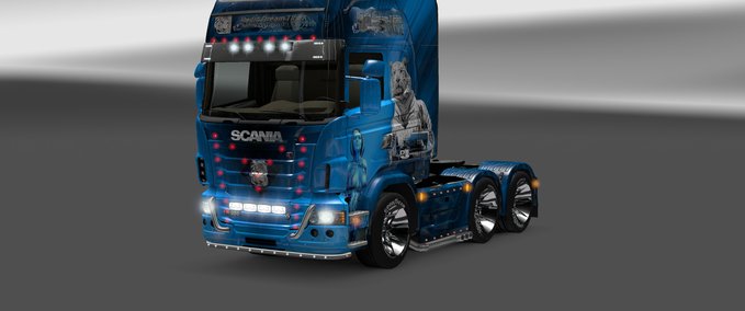 Skins Scania Radio Dream Tiger  Eurotruck Simulator mod