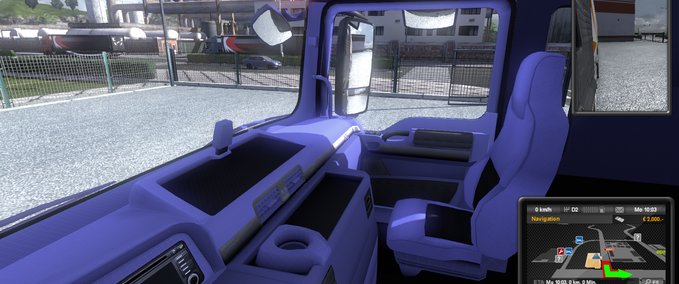 Interieurs MAN Interior Blau Eurotruck Simulator mod