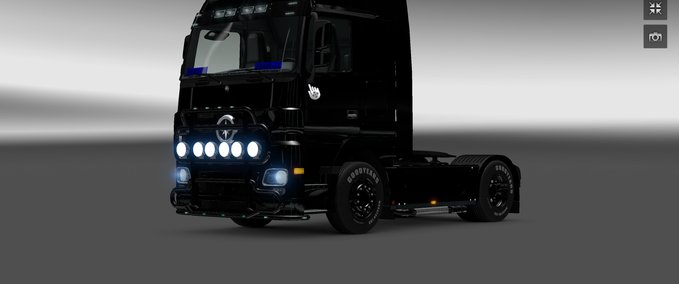 Skins Mercedes Actros Black Edition Eurotruck Simulator mod