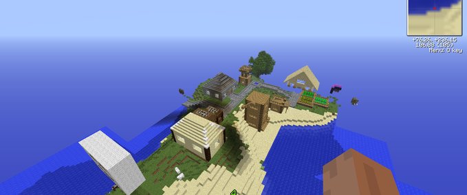 Maps MEGA Dorf mit Dorfbewohnern VERBESSERT Minecraft mod
