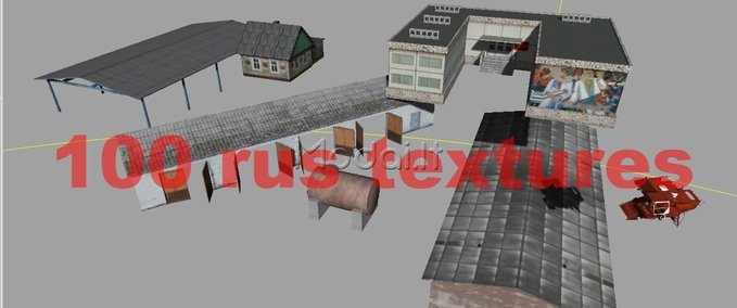 Objekte 100 rus textures Landwirtschafts Simulator mod