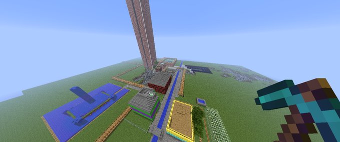 Maps Arena mit Dorf Minecraft mod