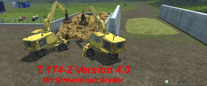 Bagger & Radlader T174 2  Landwirtschafts Simulator mod
