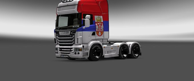 Skins Serbia Skin for Scania R Eurotruck Simulator mod