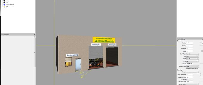 Objekte Werkstatt und Firmenschild Landwirtschafts Simulator mod