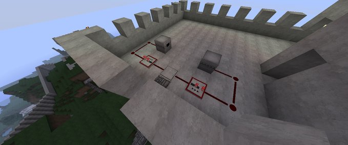 Maps Burg mit dorf Minecraft mod