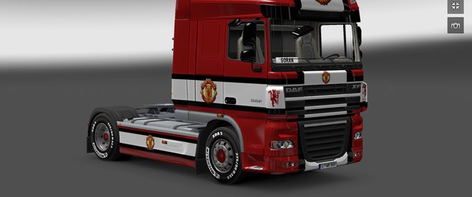 Skins DAF Manchester United FC Eurotruck Simulator mod