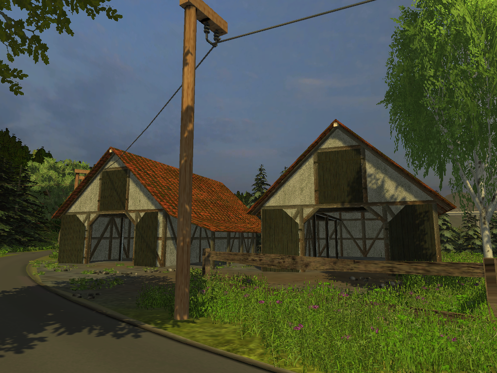Scheune mit Unterstand - Thumbnail 1
