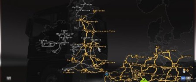 Maps Irland Map Eurotruck Simulator mod