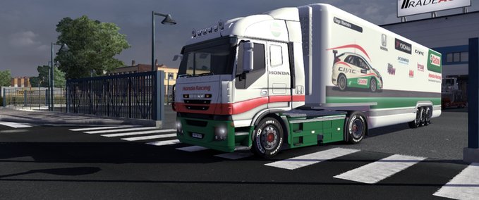 Skins Iveco Honda Castrol Racing Team und Trailer Eurotruck Simulator mod