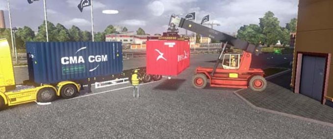 Mods Container-Trailer Mod Eurotruck Simulator mod