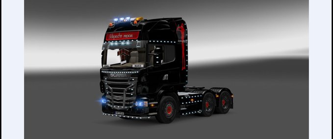 Skins Depeche Mode Lackierung  für Scania Eurotruck Simulator mod