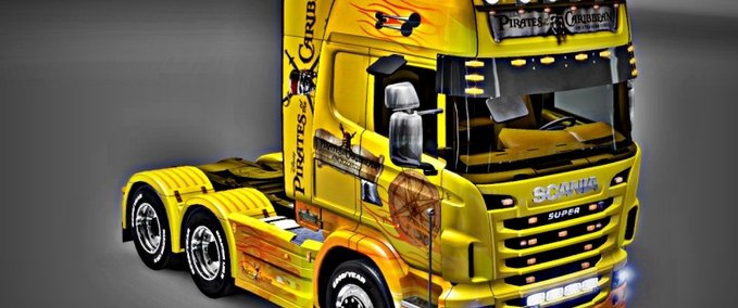 Skins Pirates of the Caribbeans Eurotruck Simulator mod