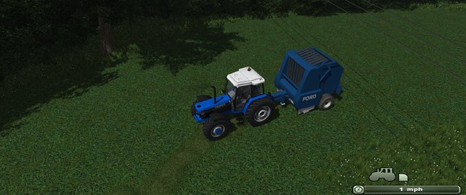 Pressen Ford 551 Roundbaler  Landwirtschafts Simulator mod