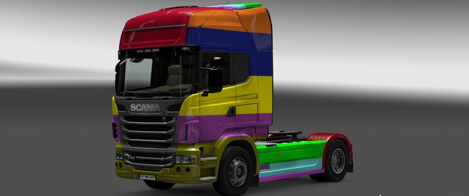 Skins Scania Bunter farben skin Eurotruck Simulator mod
