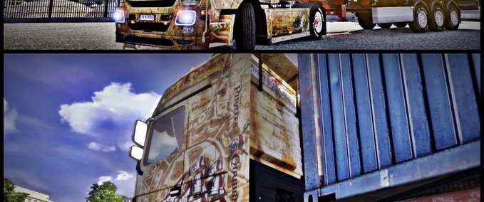 Skins Mercedes Actros Edition Pirates of the Caribbeans Eurotruck Simulator mod