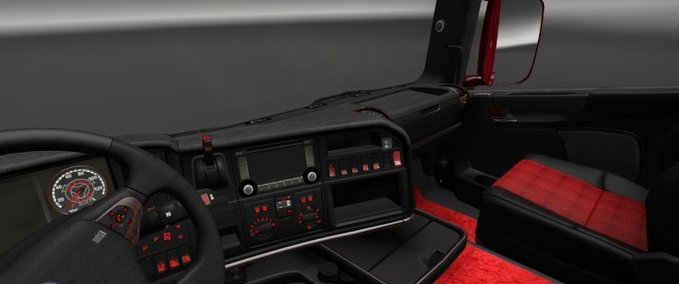 Interieurs Scania Red Samt Eurotruck Simulator mod