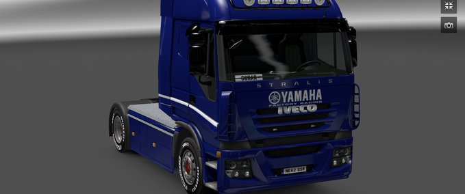 Skins Iveco Yamaha Factory Racing and Trailer Eurotruck Simulator mod