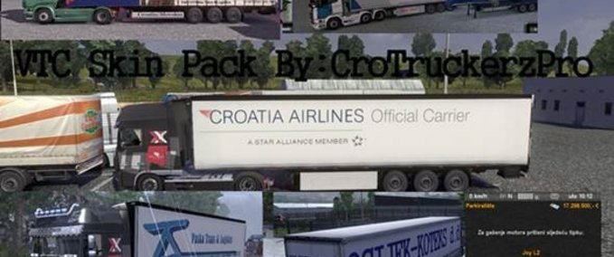 Skins Croatian VTC Trailer skins Eurotruck Simulator mod