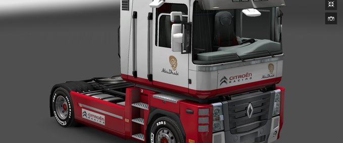 Skins Renault Magnum Citroen Total Abu Dhabi WRT Eurotruck Simulator mod