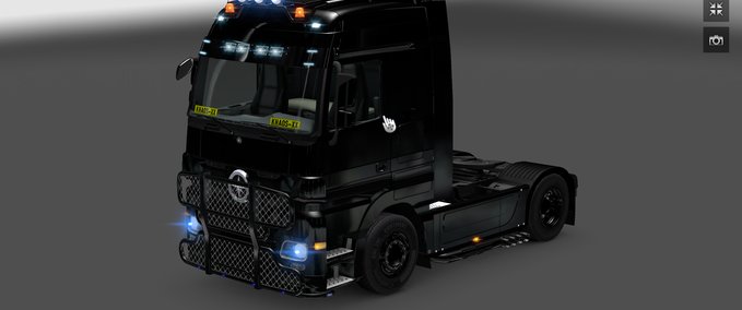 Skins Mercedes Black Edition Eurotruck Simulator mod