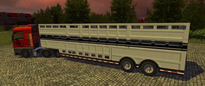 Auflieger Livestock Trailer Landwirtschafts Simulator mod