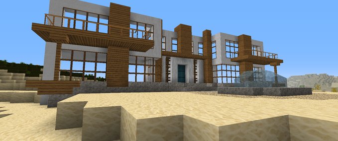 Maps Villa zum Weiterbauen Minecraft mod