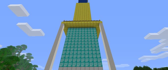 Maps Minecart befahrbarer Aussichtsturm Minecraft mod